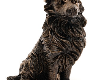 Bronze Coloured, Border Collie, Potty Feet, Set of 3, Plant Pot