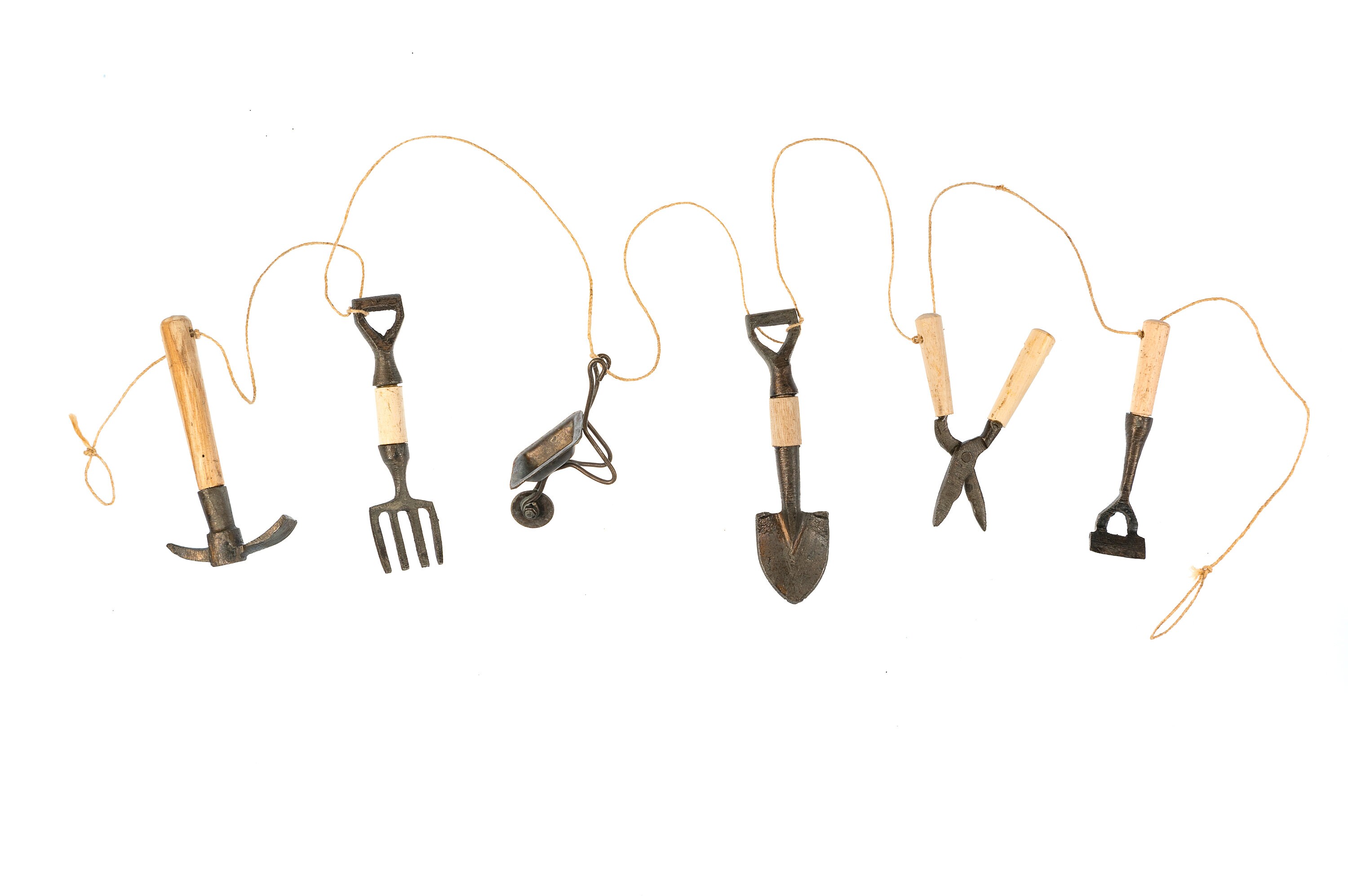 Decorative Handmade Sustainably Sourced Garden Tool Garland. Etsy UK