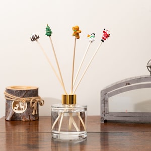 Weihnachtsdiffusor Dekor Schilfdekoration - 5er Set