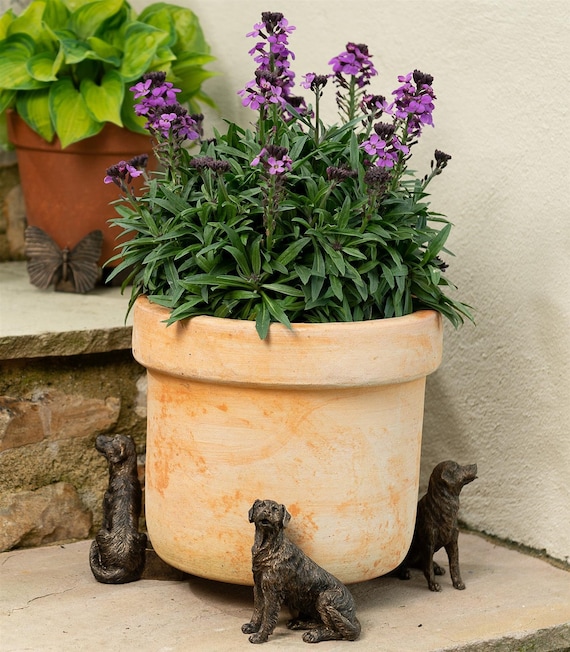 PotTy Feet Décoratif Tortue Plant Pot Pieds Antique BronzeColor - Set de 3