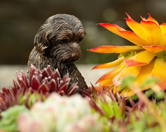 Bronze, Cockapoo, Pot Buddy, Pot Hanger, Gift Boxed, Garden Gifts, Antique Decor, Plant Pot Decor, Pot Hanging, Yard Decor, Garden