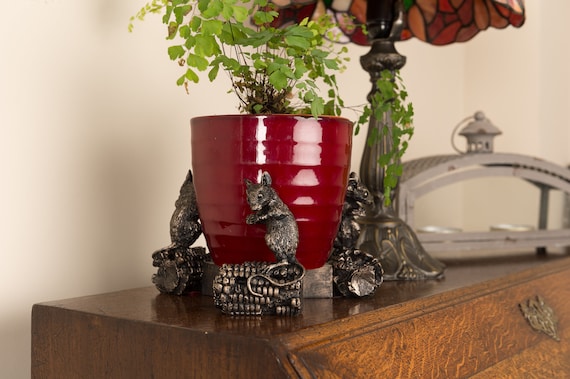 Piedini Per Vaso In Bronzo Antico Jardinopia 3 Pezzi: Realizzati A Mano E Dipinti, Resistenti Al Gelo E Ai Raggi UVA. Perfetti Per Drenaggio E Stabilità Di Vasi E Fioriere