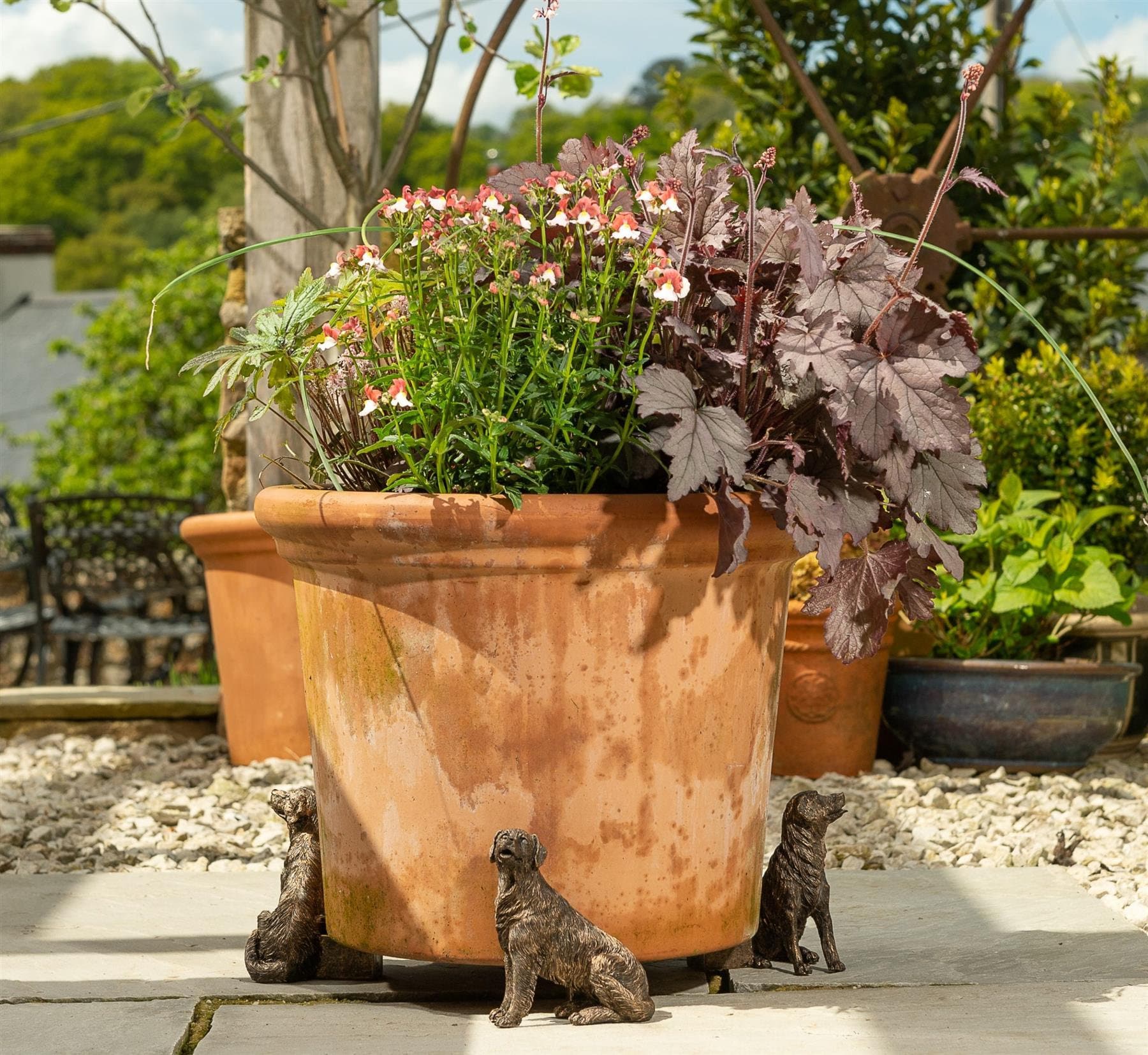 PotTy Feet Décoratif Tortue Plant Pot Pieds Antique BronzeColor - Set de 3