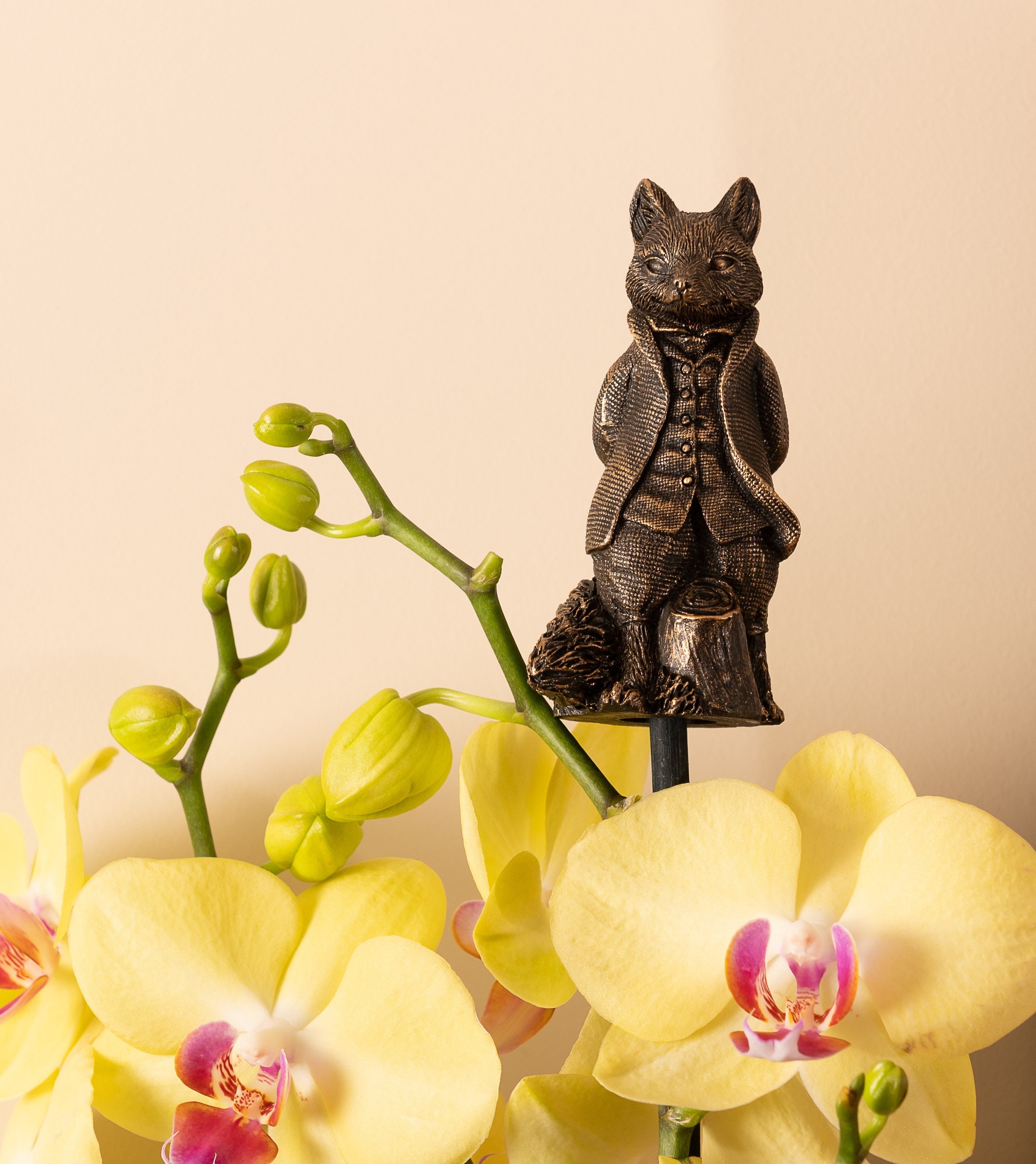 Figurine di scoiattolo in resina Decorazione da giardino delle fate
