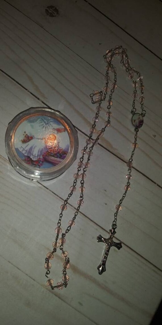 12pcs Rosarios Recuerdo De Bautizo Baptism Favors Full Size Etsy