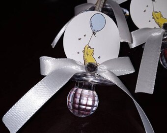 Winnie Pooh Bear Baby Shower Guest Favor Necklaces, Pooh Baby Shower, Boy, Guest Favors, Baby Shower Games