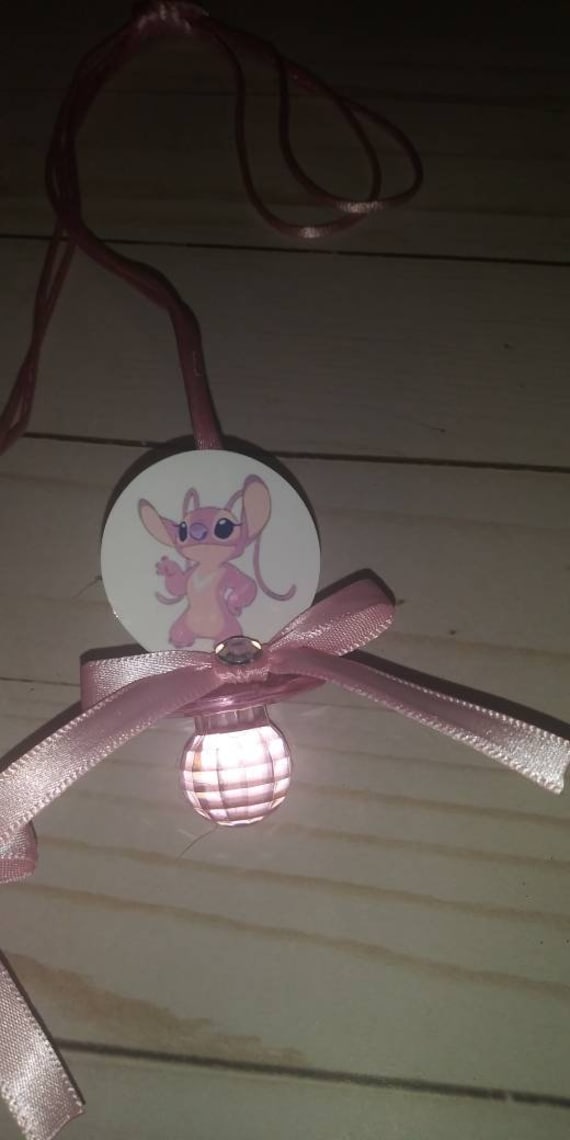 Baby Stitch or Baby Angel Keychain, Baby Shower Favor Gift 