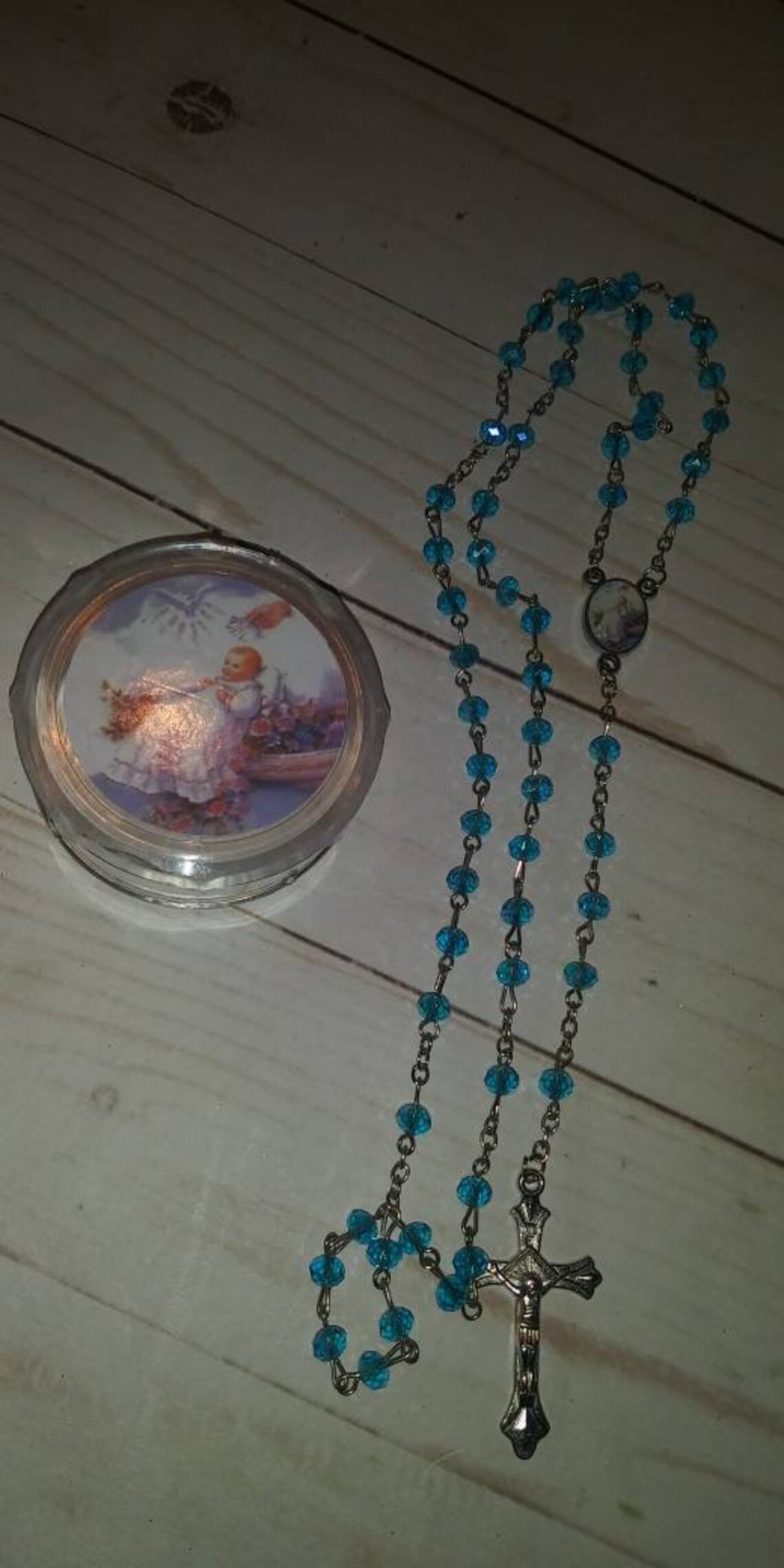 12pcs Rosarios Recuerdo de Bautizo Baptism Favors Full Size Etsy