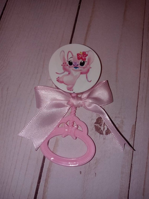 Baby Stitch or Baby Angel Keychain, Baby Shower Favor Gift 