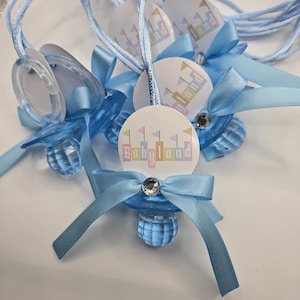 Boy or Girl Babyland Disneyland Baby Shower Pacifier Guest Favor Necklaces