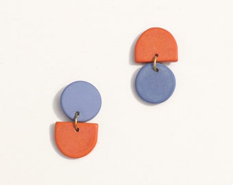 Backflip Clay Earrings l Reverse Clay Earrings l Clay Earrings l Small Clay Earrings l Round Clay Earrings l Funky Earrings