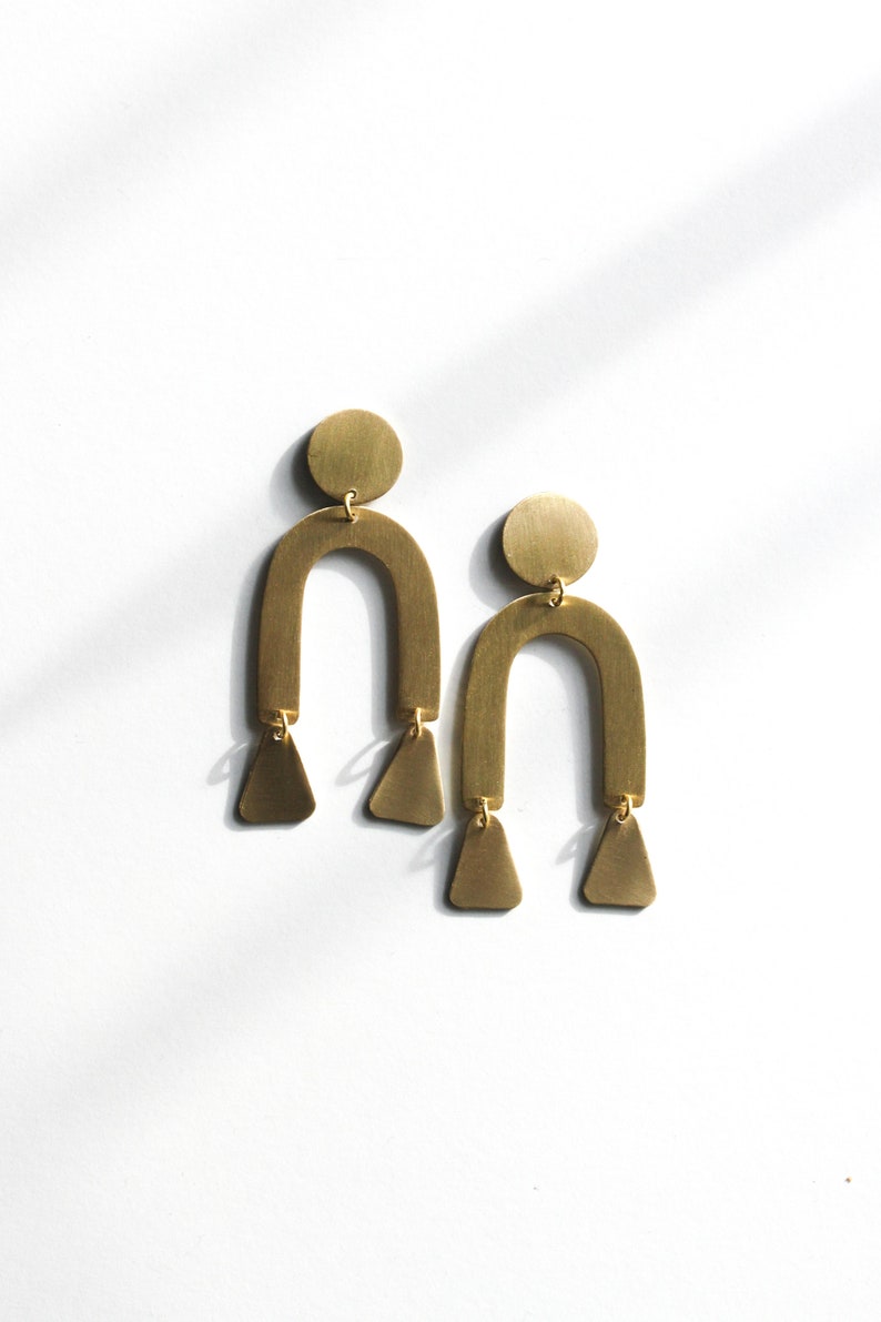 Modern Shapes Earrings L Fair Trade Earrings L Statement Etsy