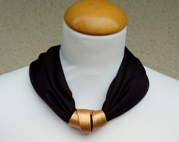 Chic Handmade Silk Scarf Necklace - Perfect Gift for Her