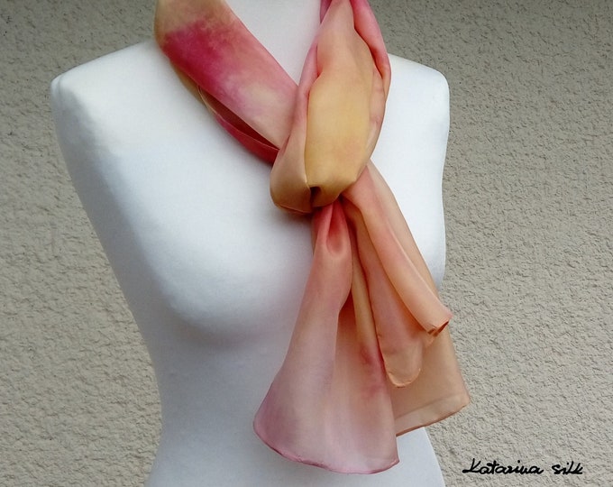 Unique Silk Scarf, Spring Scarf For Woman