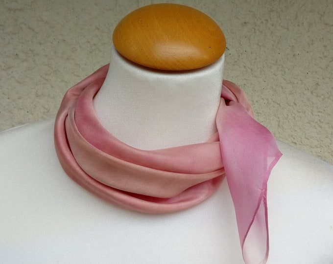 Blush Pink Silk Scarf - A Chic and Elegant Accessory"