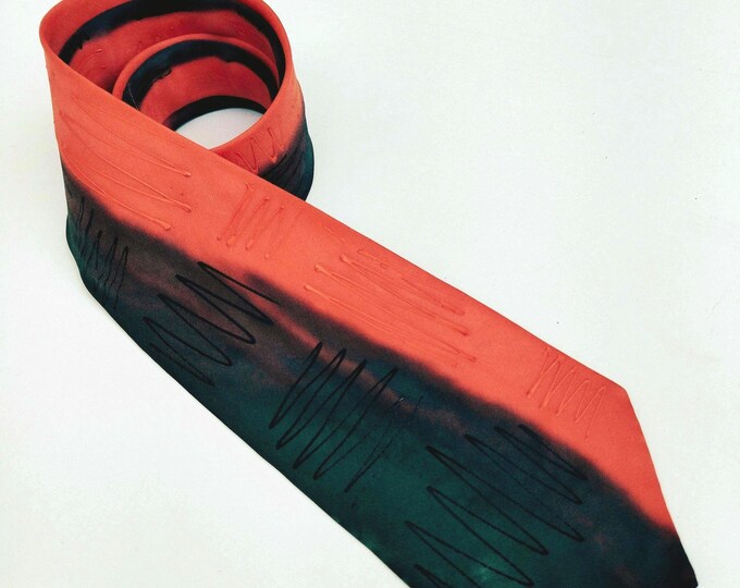 Chic Black & Red Tie - Ideal Holiday Gift for Your Special Man