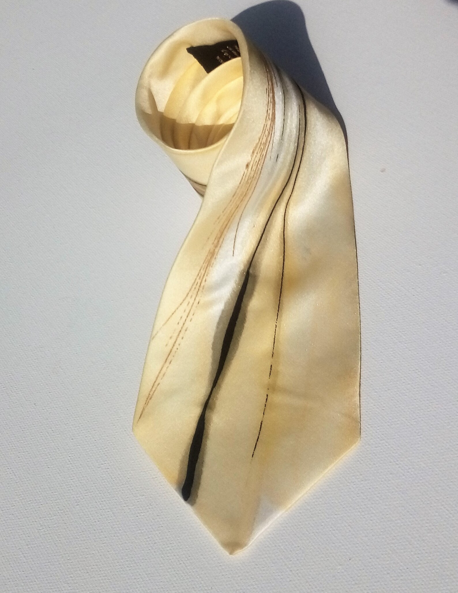 Satin Silk Tie for a Groom, Beautiful Elegant Unique Tie for a