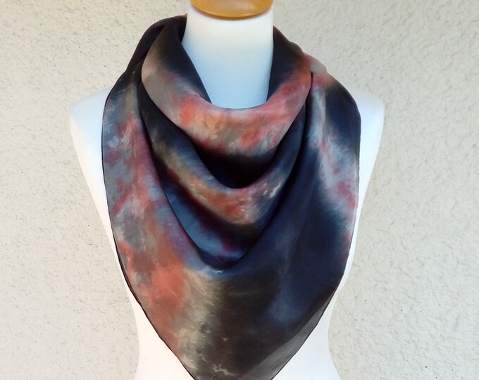 Silk Scarf Gift for Woman, Gift for a Woman, Handmade Gift for Wife, Unique Scarf