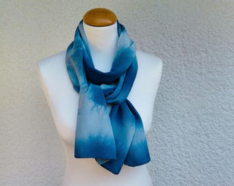 Blue Crystal Embellished Women\'s Neck Scarf Yoga Trendz Royal Blue Metallic Dazzling Sparkling  main image 2