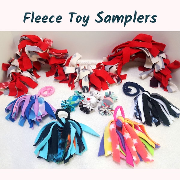 Fleece Toys Samplers for Ferrets, Cats, Rats & Small Animals