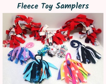 Fleece Toys Samplers for Ferrets, Cats, Rats & Small Animals