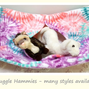 Ex Large Snuggle Pocket Hammock for Ferrets, Cats, Rats & Small Animals petfect for Ferret / Critter Nation Cages image 1