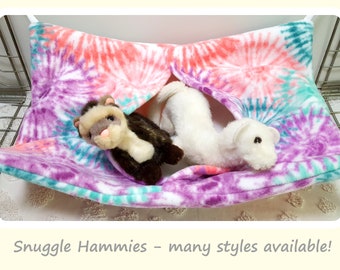 Ex Large Snuggle Pocket Hammock for Ferrets, Cats, Rats & Small Animals - petfect for Ferret / Critter Nation Cages