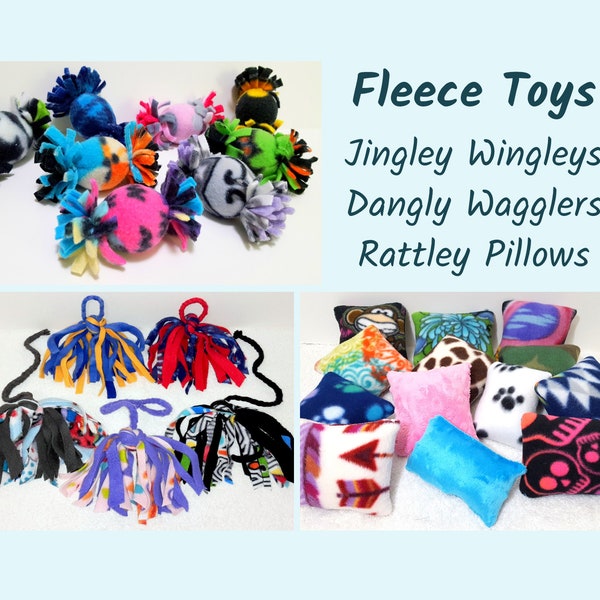 Fleece Toys for Ferrets, Cats, Rats & Small Animal