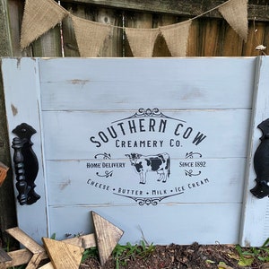 Southern Cow Creamery Stove Cover, Noodle Board, Stove Cover, Farmhouse Decor