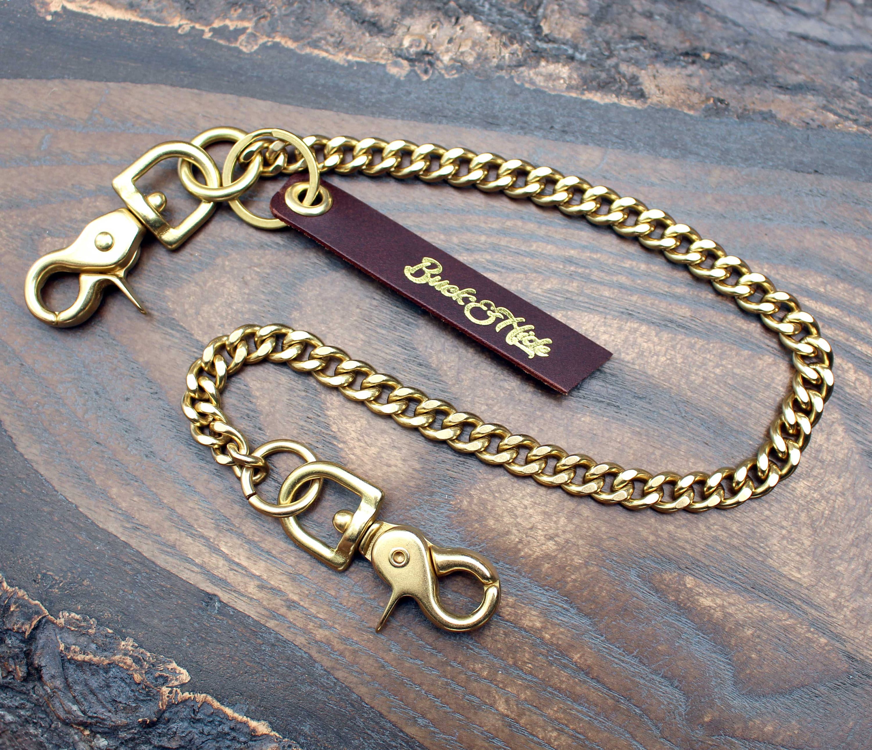 Brass Wallet Chain - Etsy Brass Wallet Chain - Etsy
