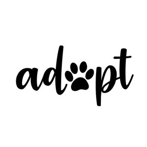 Adopt vinyl decal