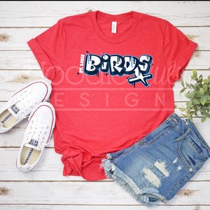T-shirt Graffiti Oiseaux - Plusieurs couleurs
