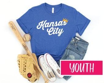 CAMISETA JUVENTUD CON GUIÓN RETRO ROYAL