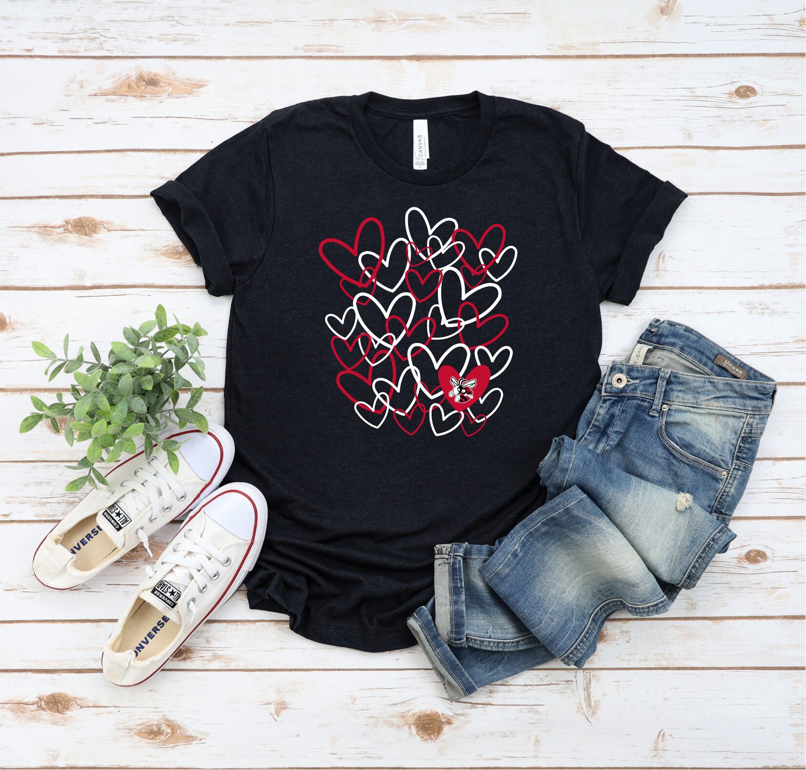 Chilli Scribble Hearts Shirt