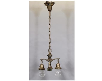 44771. Two Light 1920's Pendant