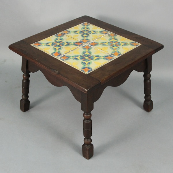 1920's Tile Top Table with D&M Tile