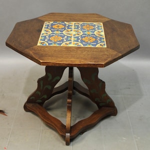 15858. Circa 1920&#39;s Spanish Revival California Tile Table