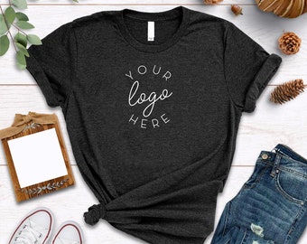Chemise avec logo personnalisé, T-shirt personnalisé, Chemise personnalisable, Chemise avec logo d'entreprise, Chemise personnalisée, Chemise sérigraphiée, Bella Canvas 3001 CVC