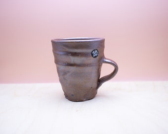 Small handmade Cacao / Matcha / Mate / Flat white mug - Shino Salt