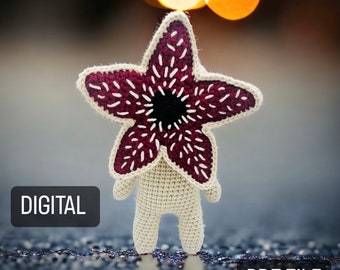 Padrão de crochê Demogorgon, amigurumi, digital, arquivo pdf, tutorial