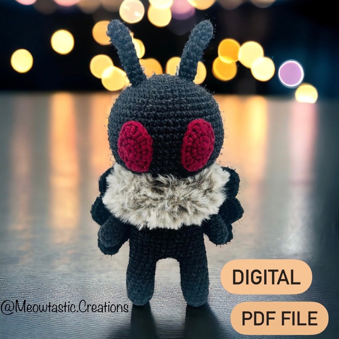 30 Mothman Crochet Patterns for Cute, Creepy, and Display-Worthy Makes 33 Cute and Creepy Mothman Tutorial Pattern