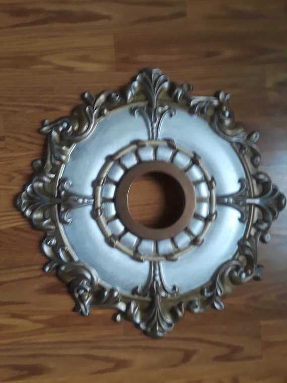 Ceiling Medallion 16 Inch Hand Painted