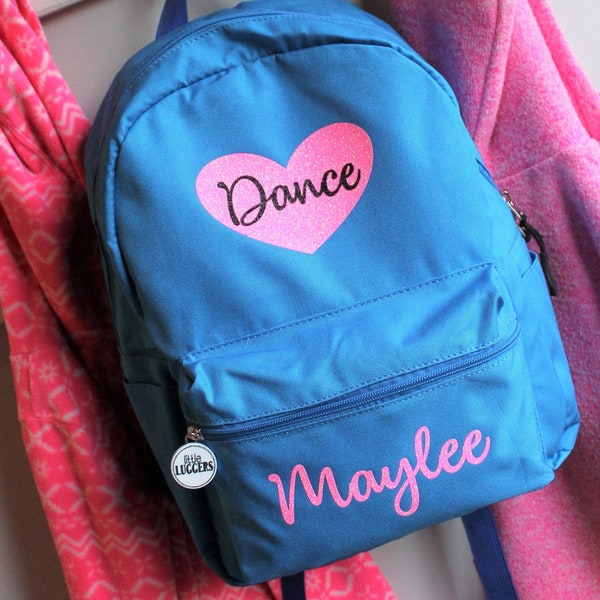 Personalized Dance Bag / Girls Dance Bag / Personalized Girls Dance Bag / Ballet Bag / Custom Dance Bag /  Personalized Backpack /School Bag