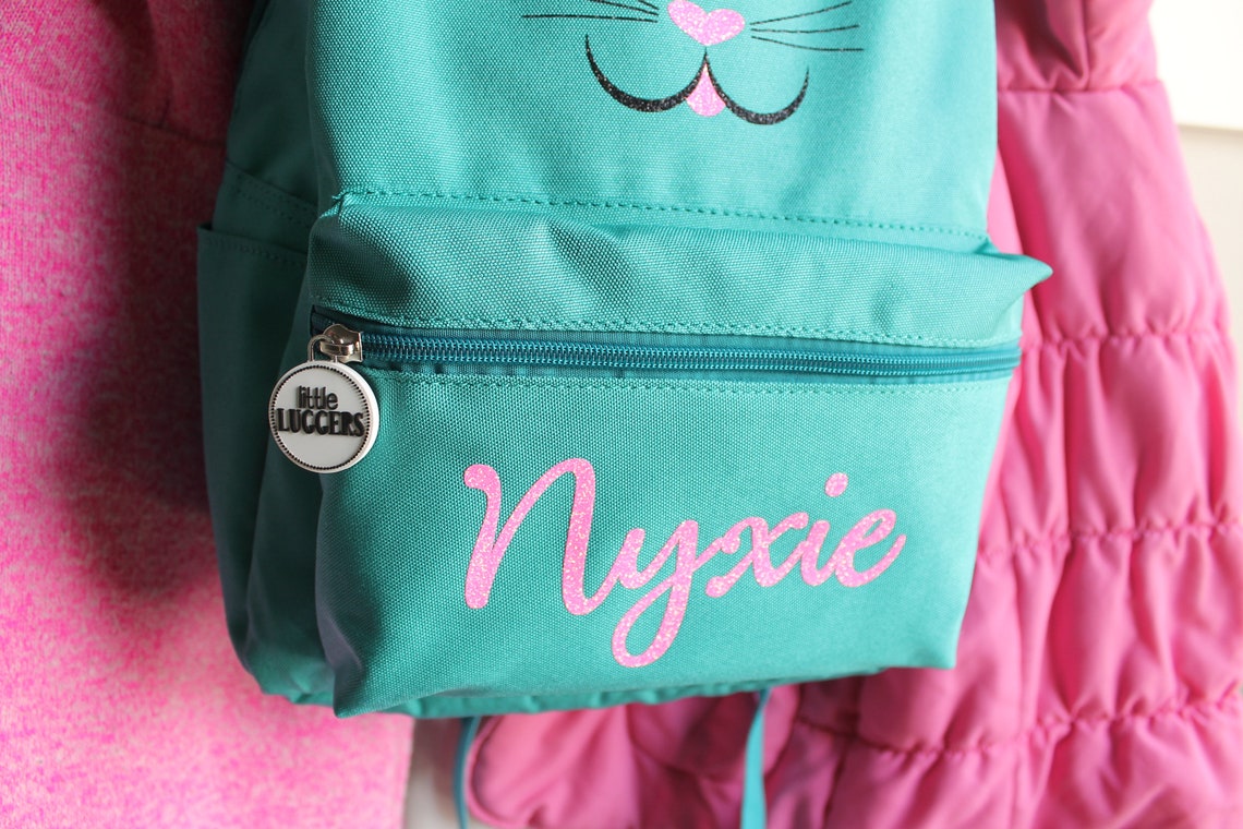 Cat Backpack Girls / Custom Kitty Backpack / Personalized Etsy