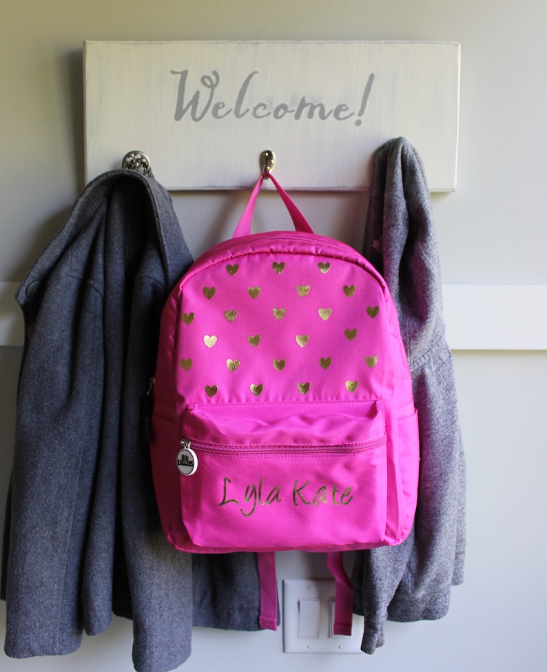 Personalized Heart Backpack / Custom Girls Backpack /backpack Etsy
