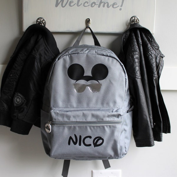 Mickey Mouse Inspired Backpack/ Disney Backpack/ Personalized Backpack/ Backpack Kids/ Custom Backpack/ Boys Personalized Backpack/ Book bag