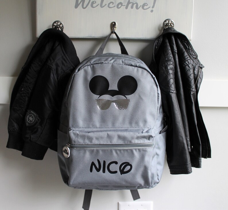 Mickey Mouse Inspired Backpack/ Disney Backpack/ Personalized Etsy