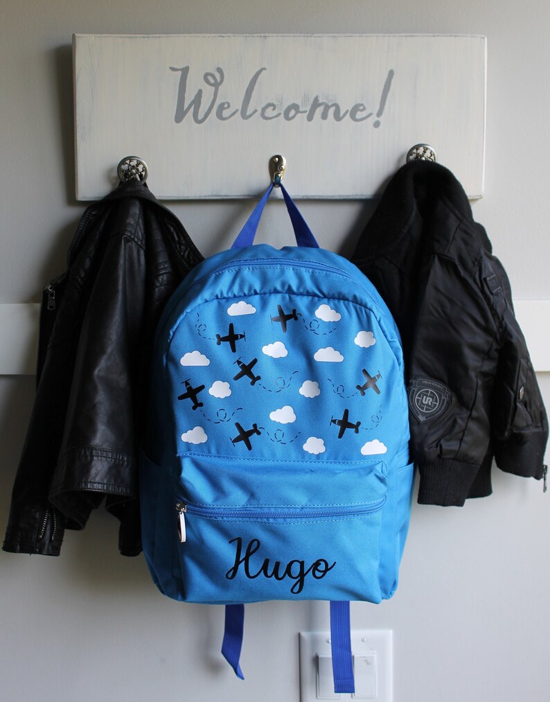Airplane Backpack / Kids Airplane Backpack / Personalized Boys Etsy UK