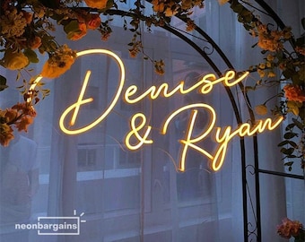 Custom Neon Sign, Custom Name Neon Sign, Neon Sign Wedding, Wedding Neon Sign, Neon Sign Custom