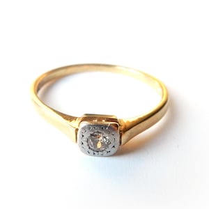 Antique 18ct Gold Diamond Band